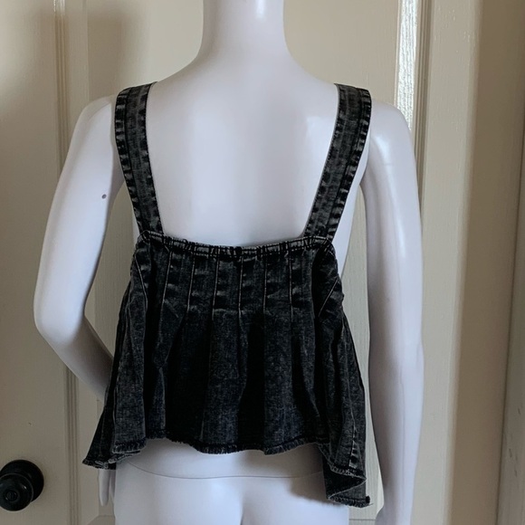 Free People Marina Pleated Denim Tank Top - Picture 10 of 12